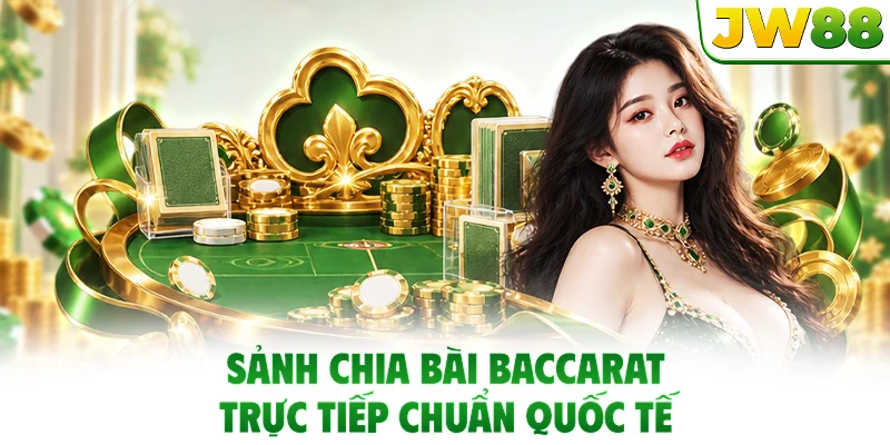 Sảnh chia bài Baccarat trực tiếp chuẩn quốc tế